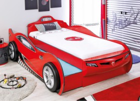 CARBED Кровать-машина Coupe с выдвижной кроватью Red 20.03.1306.00 в Иркутске - irkutsk.katalogmebeli.com | фото