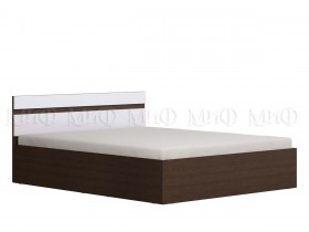 Ким кровать 1,4 (Венге/белый глянец) в Иркутске - irkutsk.katalogmebeli.com | фото