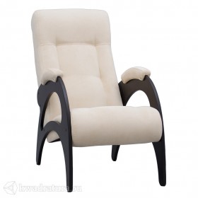 Кресло для отдыха Неаполь Модель 9 без лозы (Венге-эмаль/Ткань Ваниль Verona Vanilla) в Иркутске - irkutsk.katalogmebeli.com | фото