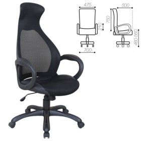 Кресло офисное BRABIX Genesis EX-517 (черное) в Иркутске - irkutsk.katalogmebeli.com | фото