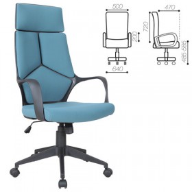 Кресло офисное BRABIX Prime EX-515 (голубая ткань) в Иркутске - irkutsk.katalogmebeli.com | фото