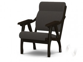 Кресло Вега-10 (венге лак/ULTRA GRAFIT) в Иркутске - irkutsk.katalogmebeli.com | фото 1