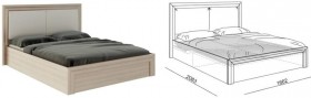 Кровать 1,6 Глэдис (М32) с подъемным механизмом Распродажа в Иркутске - irkutsk.katalogmebeli.com | фото 2