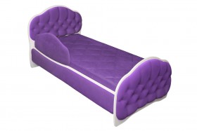 Кровать 170 Гармония 32 Фиолетовый (мягкий бортик) в Иркутске - irkutsk.katalogmebeli.com | фото