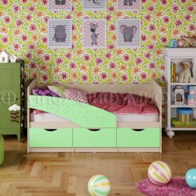 Кровать Бабочки 1,8м (Салат матовый) в Иркутске - irkutsk.katalogmebeli.com | фото