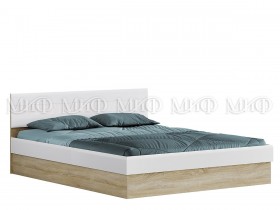 Кровать с подъемным механизмом 1,4 спальня Фортуна (Дуб сонома/белый глянец) в Иркутске - irkutsk.katalogmebeli.com | фото