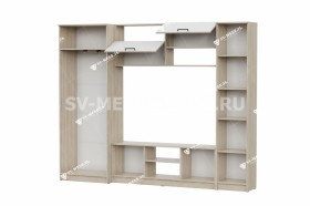 Мебель для гостиной МГС 3 Исполнение 1 Дуб Сонома / Белый в Иркутске - irkutsk.katalogmebeli.com | фото 3
