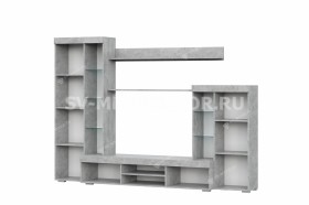 Мебель для гостиной МГС 5 Цемент светлый / Белый в Иркутске - irkutsk.katalogmebeli.com | фото 4