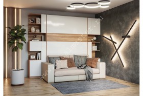 Шкаф-кровать с диваном Дина в Иркутске - irkutsk.katalogmebeli.com | фото