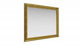 Зеркало навесное "Айрум"/(дуб кальяри / профиль: золото с орнаментом) в Иркутске - irkutsk.katalogmebeli.com | фото